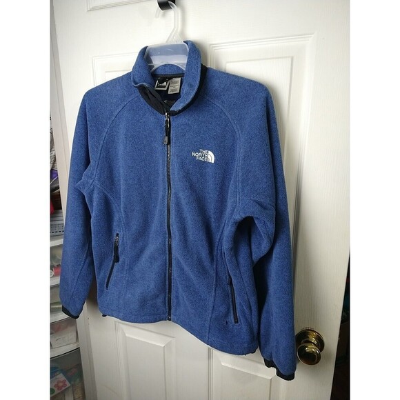 The North Face Blue Polar tech Zip Collared Fleece Jacket. Size  M - Picture 2 of 12